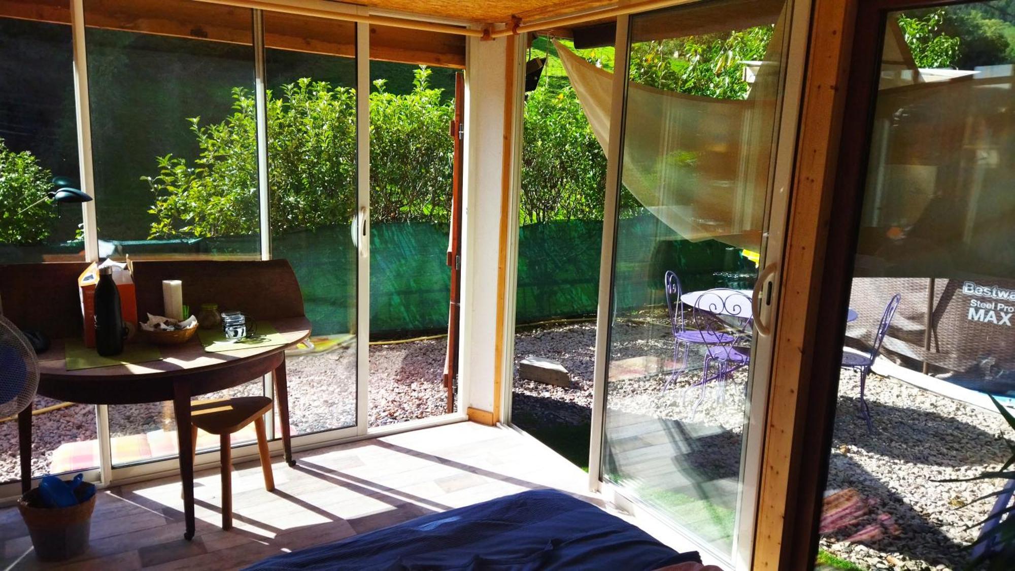 Hotel Abri De Jardin Amenage, Chambre Camping Glamour Lalaye Esterno foto